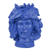 Head Statue Couple - Blue 32 cm - Teste Matte - Baci Milano